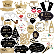 New Year Photo Props