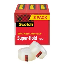 Scotch Super-Hold Tape, 3 Rolls, Transparent Finish, 50 More Adhesive, Trust...
