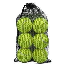 Tennis Ball,6 Pack Practice Balls Bulk,Dog Balls with Mesh Bag