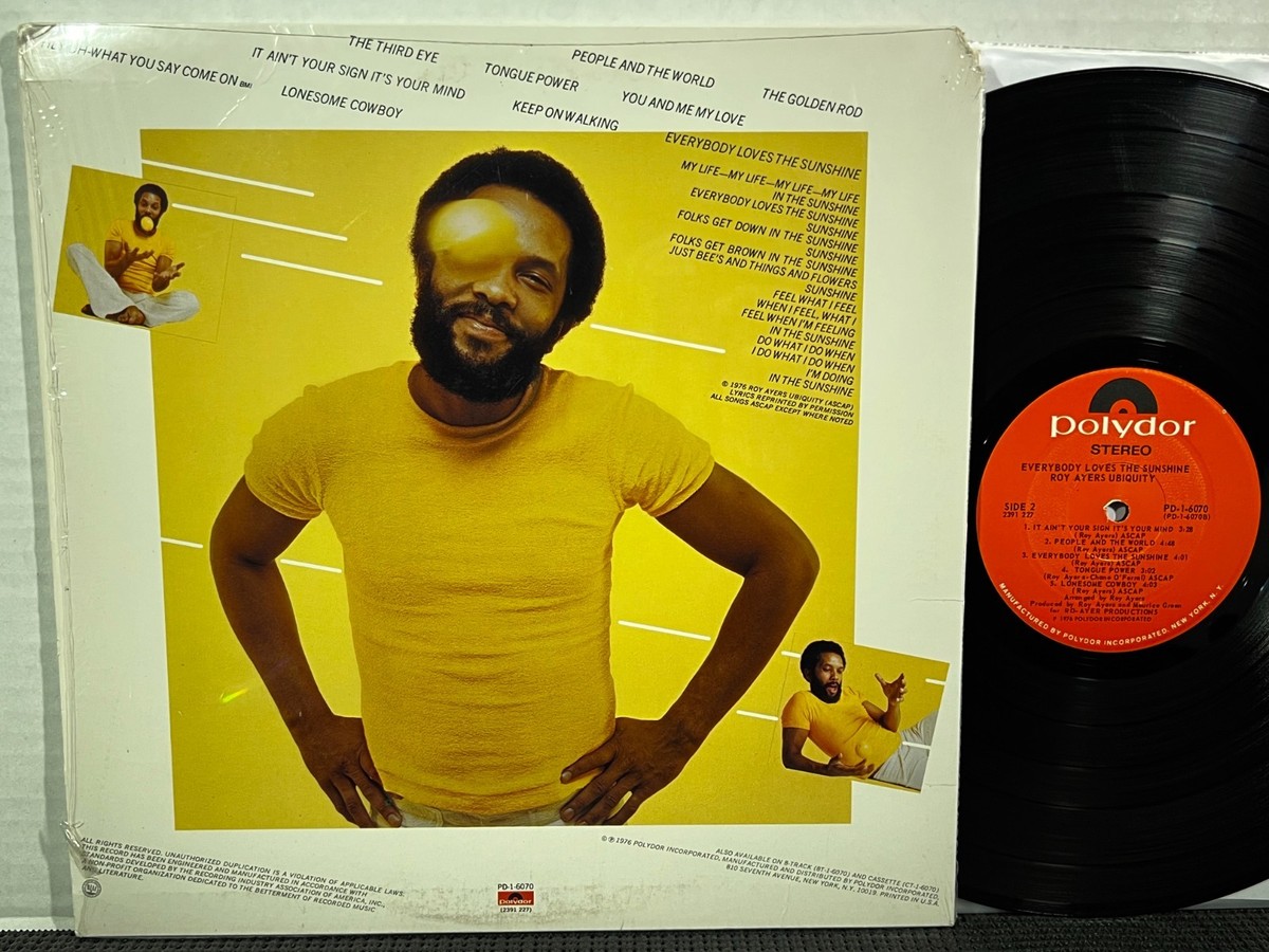 ROY AYERS UBIQUITY Everybody Loves The Sunshine LP POLYDOR 1976