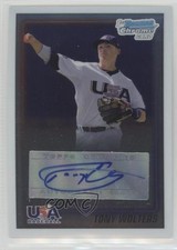 2010 Bowman Chrome USA Stars Auto Tony Wolters #USA-TW Auto 4i6