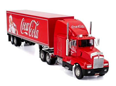 WERK83 1/43 1986 KENWORTH T600 TRUCK & TRAILER COCA-COLA FESTIVE