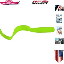 Gulp! Grub 6" Soft Bait Pack - Chartreuse Color for Irresistible Fish Attraction
