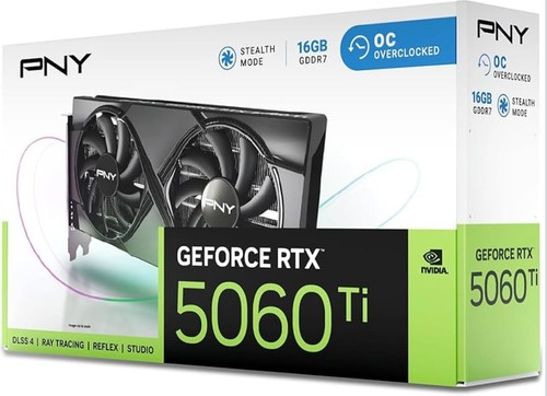 PNY GeForce RTX™ 5060 Ti 16GB Overclocked Dual Fan **in hand** - Picture 2 of 2