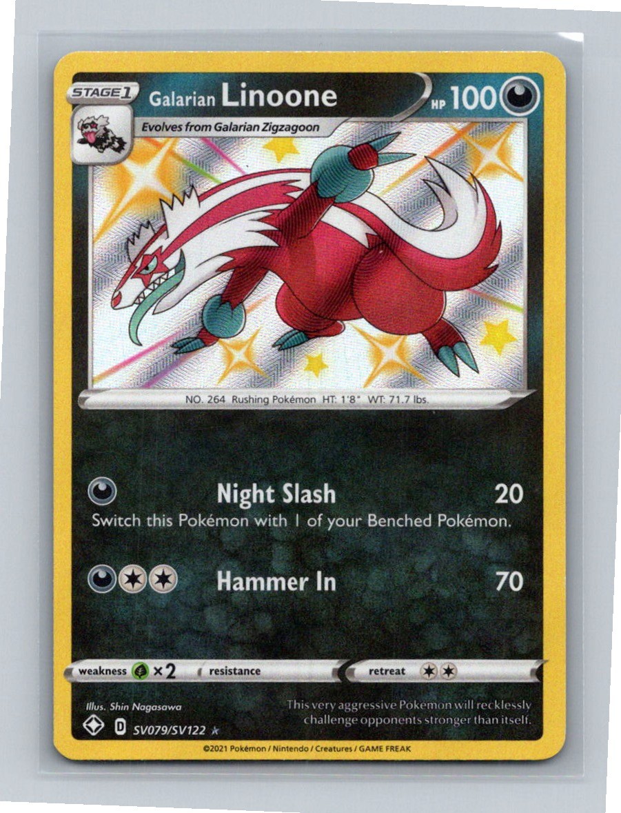 Galarian Linoone Shiny Holo Rare Shining Fates: Shiny Vault SV079/SV122 NM