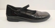 REPORT Goddess SHOES Size 8 Black Patent Leather Mary Jane Adjustable Strap