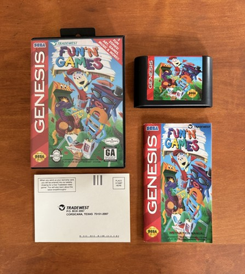 #ad #ad Fun ‘N Games Sega Genesis MINT CIB Complete w Reg Card amp; Tested Ships Fast $15.95