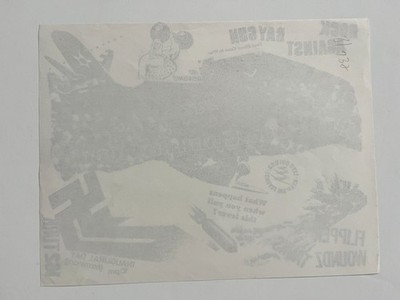 Flipper Woundz SF Flyer Punk Rock Against Reagan Dils Dead