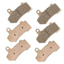 3 Sets Front Rear Brake Pads Sintered for Harley Davidson Road King Road Glide