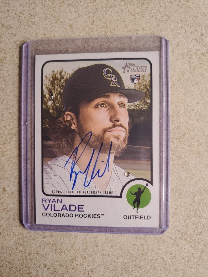 2022 Topps Heritage #ROA-RV Ryan Vilade Real One Autographs