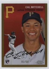 2023 Topps Chrome Platinum Anniversary Gold Refractor 1/50 Cal Mitchell #56 1w3
