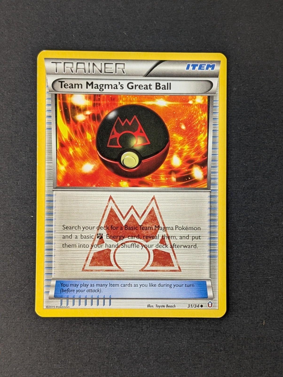 Pokemon Team Magma's Great Ball Double Crisis 31/34 LP