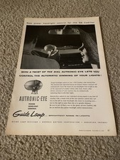 Vintage 1959 CADILLAC AUTRONIC EYE POWER HEADLIGHT CONTROL PRINT AD 1950s