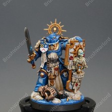 Warhammer 40K Space Marines Captain With Relic Shield Painted Games Workshop