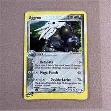 Pokémon Aggron 1/109 Ruby and Sapphire Reverse Holo Rare 110 HP English Card on eBay