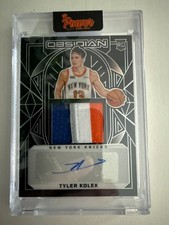 Tyler Kolek 24/25 Panini Obsidian RC Auto Patch 108/125 NY Knicks 