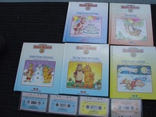 Vtg Teddy Ruxpin Book  Cassette Lot Airship Grubby Birthday Winter Adventure