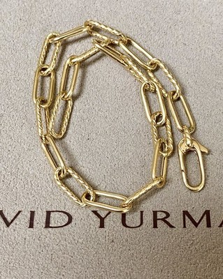 David Yurman 18k Yellow Gold Bracelet 3mm Madison 7.25  $1800+