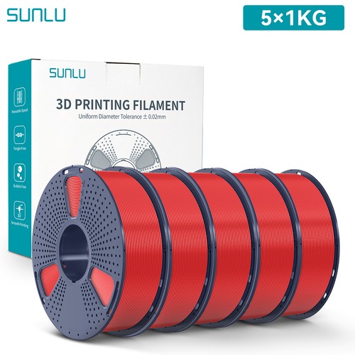 SUNLU 5×1KG/10×1KG PLA PETG Seide ABS ASA SILK 3D Drucker Filament 1KG Spule - Afbeelding 35 van 144