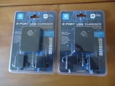 (2) EZ Collection Intelligent Fast Charging System 2 Port USB  Version A4FD-B
