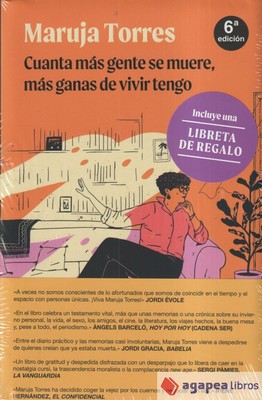 PACK CUANTA MAS GENTE SE MUERE, MAS GANAS DE VIVIR TENGO + LIBRETA