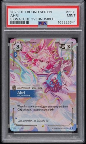 Ahri, Inquisitive graded PSA 9 for sale on eBay