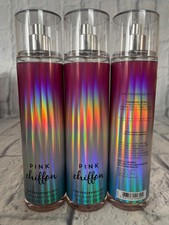 3 Bath  Body Works Pink Chiffon Fine Fragrance Mist 8 fl oz NEW