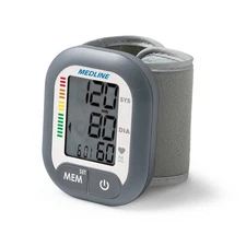 Medline Digital Wrist Blood Pressure Monitor, Wearable, Digital LCD Display, Sto