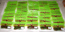 50 BAGS MISTER TWISTER LURES 2" TEENIE CURLY TAIL LURES LIME/BLACK FL./RED TAIL