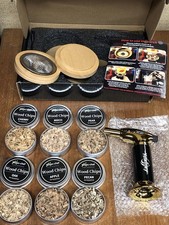 Kit affumicatore cocktail con 6 gusti di trucioli di legno, torcia in metallo e altro