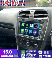 Upgrade Apple CarPlay HeadUnit For 2009 - 2013 VW Golf Mk6 Car Stereo Android 15
