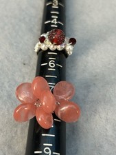 2 Wire wrapped Handmade Rings Size 5.5  And 7.5  