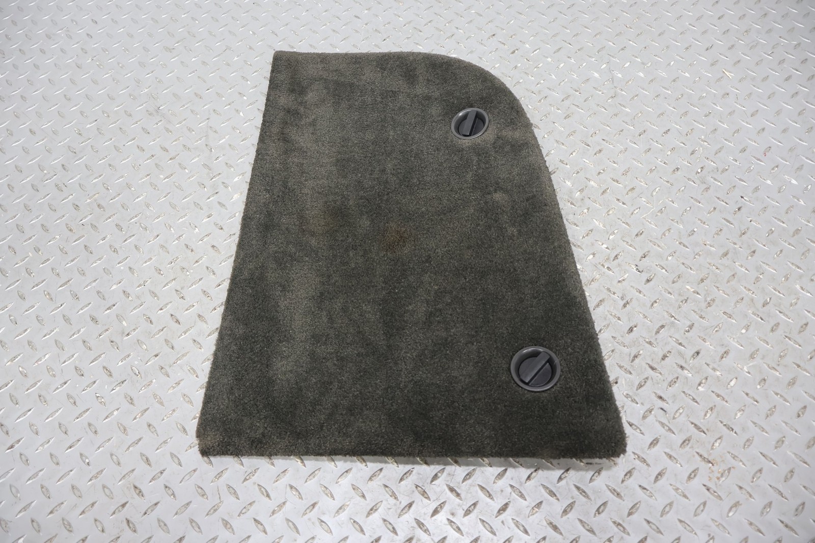06-12 Bentley Flying Spur Left LH Interior Carpeted Trunk Trim Panel (Dark Gray)