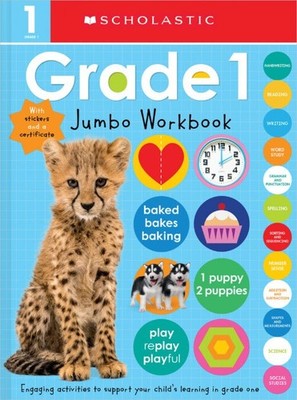 Scholastic Early Learners: First Grade Jumbo Workbook - Reading, Writing, Math