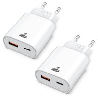 USB C LadegeräT 2Er Pack 20W SchnellladegeräT Iphone Samsung Netzteil Adapter