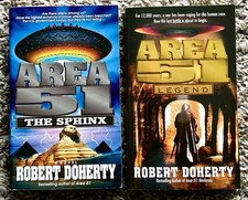 Robert Doherty Area 51 Seriers The Sphix &amp; Legend VINTAGE Lot of 2 Paperback