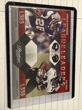 Adrian Peterson Ray Rice league leaders 2010 football card