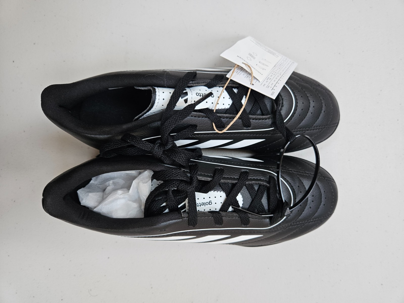 Adidas Goletto IX TF J Kids Turf Boots Black UK 4 – Football – Ex Display image 2