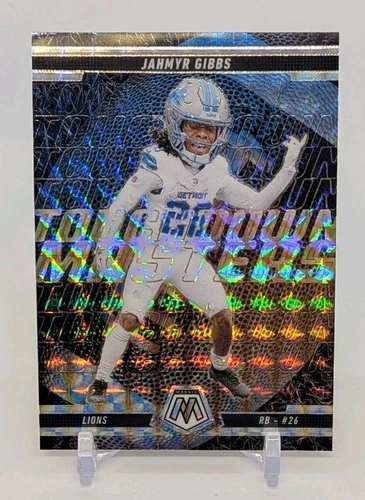 2025 Panini Mosaic Jahmyr Gibbs Touchdown Masters Silver Mosaic Prizm #6