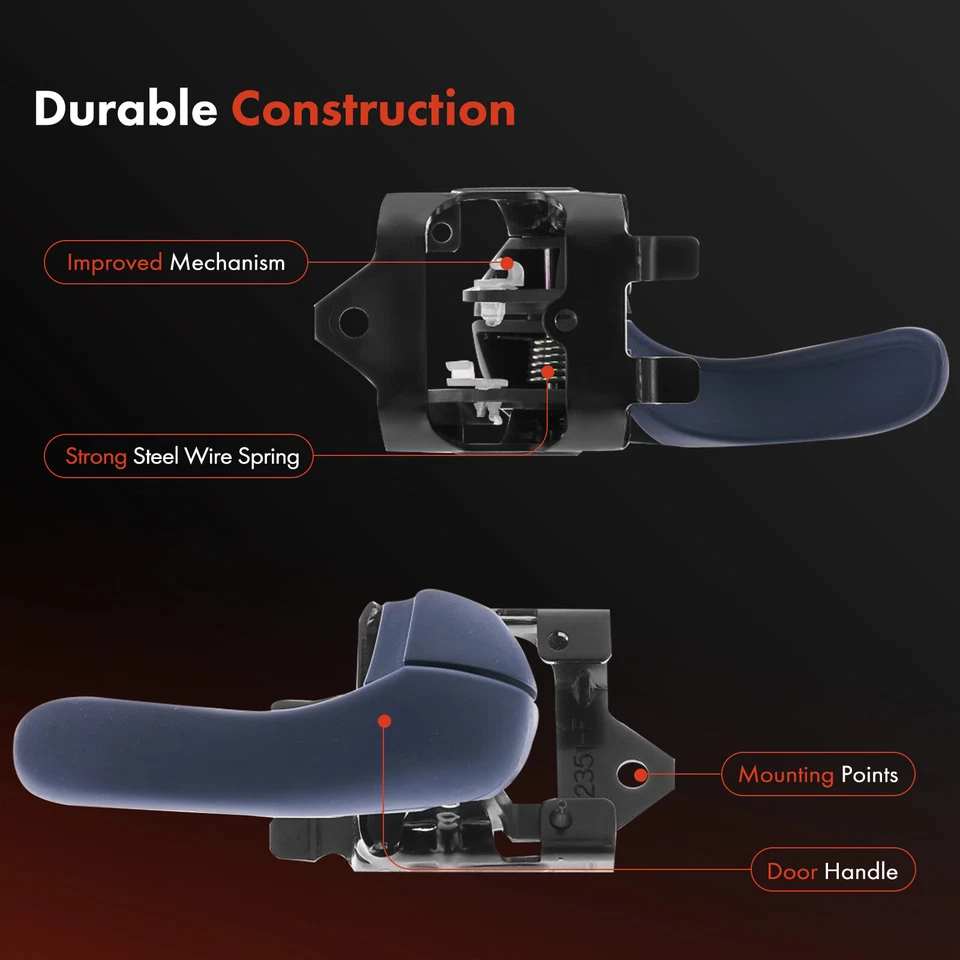 Manija de puerta interior de pasajero delantero o trasero azul para Chevy Impala Monte Carlo Foto 4 de 4