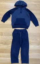 Gymboree~2PC Set Tracksuit~Boy's 5/6 6~Hoodie Sweatshirt Joggers Pants~Blue