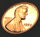 1958 Lincoln Wheat Penny Cent ~ ~ Gem Proof (red) — photo 5