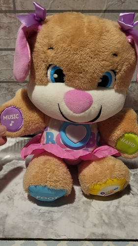 W/Video - (2) Fisher-Price Laugh and Learn Smart Stages Sis Puppy & Sis' Remote - Video 1 of 1