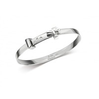 Designer - Silver ' D ' Childrens Wish Upon A Star Bangle B4831 Designer - Silver ' D ' Childrens Wish Upon A Star Bangle B4831