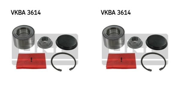 SKF 2X Radnabe Radlagersatz Hinten FüR Renault Master II Kasten Opel Movano-image