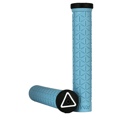 AME BMX Bike Grips Long Super Tri No Flange Light Blue Bicycle GT PERFORMER HARO