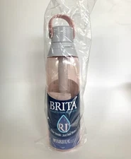 Brita 26oz Premium Water Bottle with Filter, BPA Free Blue Pink Blush Rose *NEW