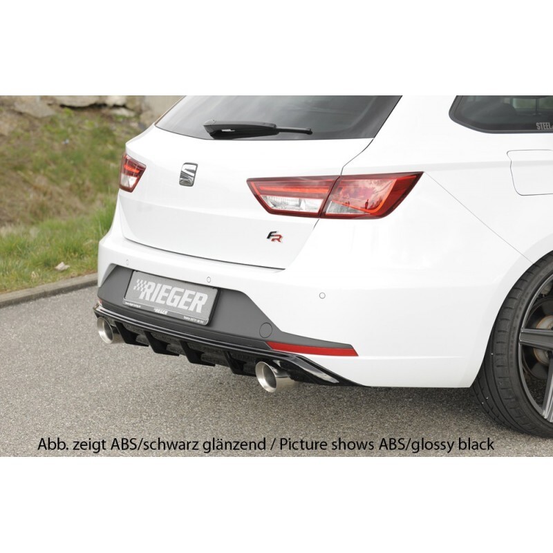 Diffuseur arrière noir Rieger pour Seat Leon ST FR 5F break - 4