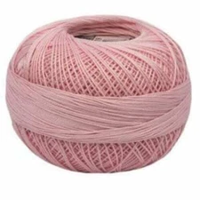 Lizbeth Egyptian Cotton Crochet Thread Size 20 Color 619 Baby Pink