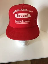 Trucker Hat Baseball Cap Snapback Mesh Bryant Heating/cooling Flat Brim